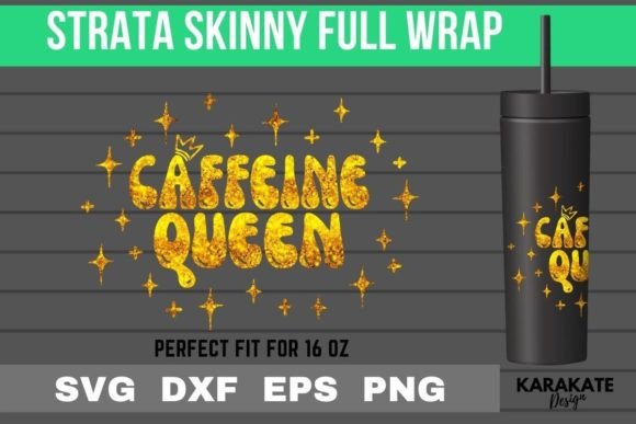 Caffeine Queen Graphics: Strata Skinny Wrap for Crafts