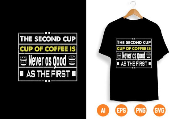 Coffee T-shirt Design 25: Print Templates & Graphics for Local Branding