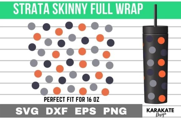 Colors Dots, 16 Oz Strata Skinny Wrap: Graphics for Crafts Brands