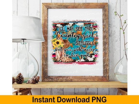 Country Girl PNG Graphics for Crafts