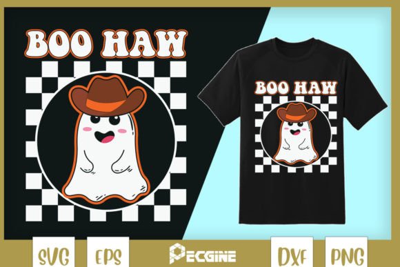 Cute Halloween Boo Haw Western Halloween Graphics