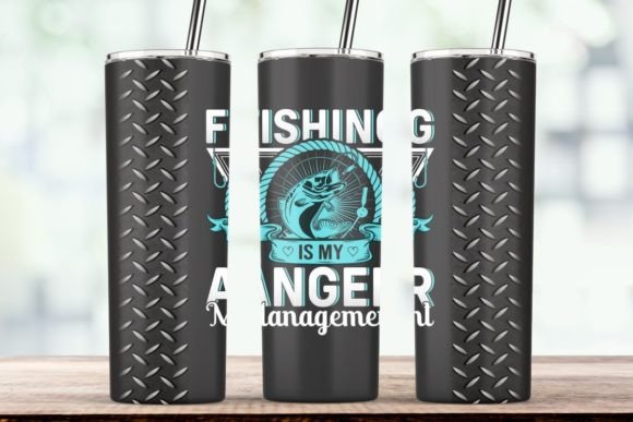 Fishing is My Anger Management Tumble Graphics