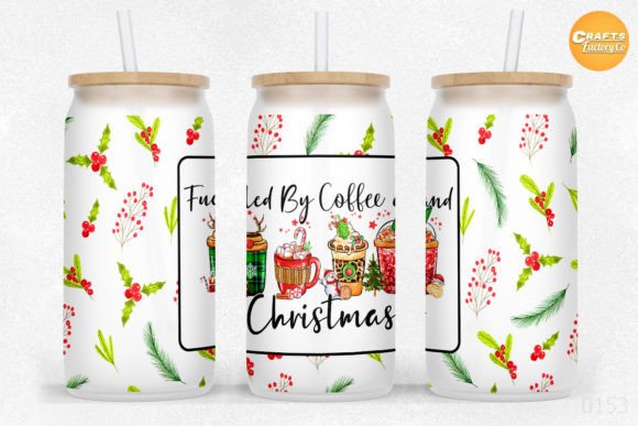Fueled by Coffee Graphics: Crafts-Ready Libbey Glass Can Design
