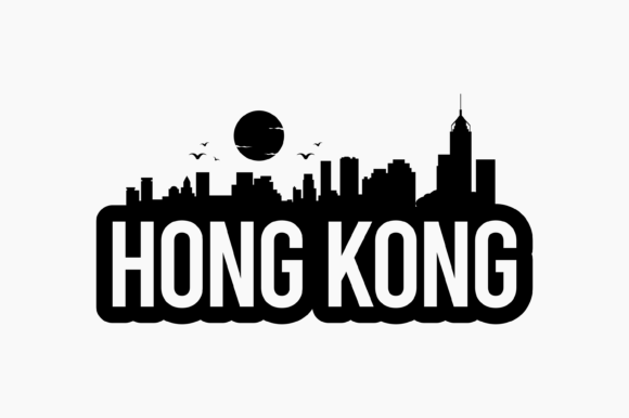 Hong Kong Bold Skyline: Graphics for Crafts & Content