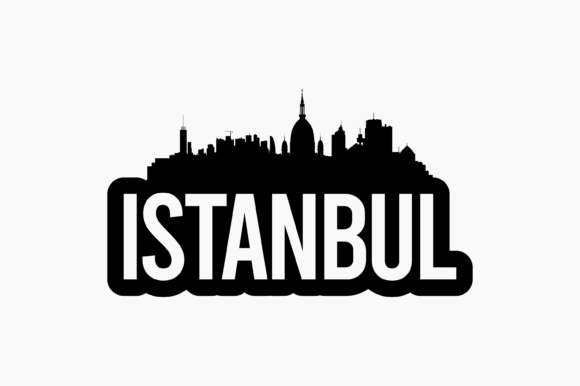 Istanbul Bold Skyline Graphics for Crafts