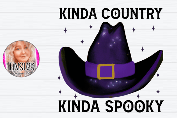 Kinda Country PNG: Witch + Cowboy Hat Fall Graphics