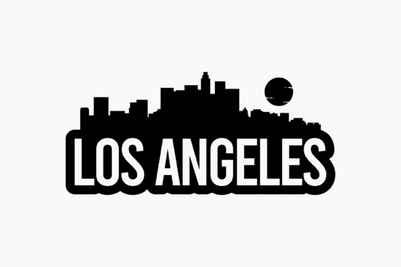 Los Angeles Bold Skyline Graphics for Crafts