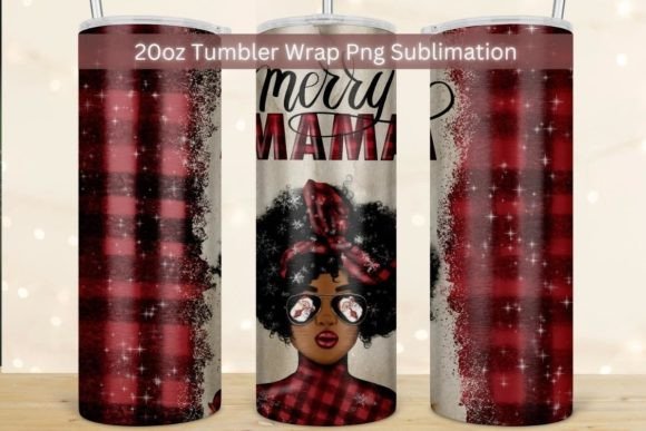 Merry Mama Sublimation Design 20oz: Graphics for Crafts & Content