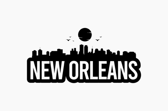 New Orleans Bold Skyline Graphics for Crafts