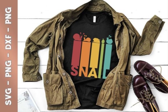 Retro Snail Funny Vintage Graphics for T-Shirt Designs