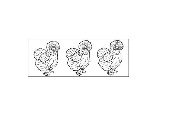 Silkie Chickens Line Art Tumbler Wrap for Crafts & Animals