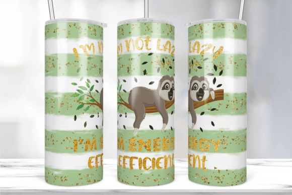 Sloth Sublimation Design Skinny: Graphics & Print Templates