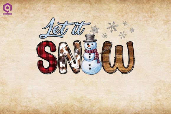 Snowman Let It Snow FREE Design: Graphics for Crafts & Seasonal Content